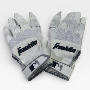 Franklin white & black batting sports gloves adult large baseball NWOT